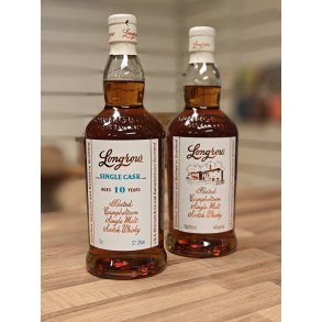 1 fl. Longrow Single Cask 10 years 57,3 % - 100th jubilee of Juuls - 1 fl. Longrow peated Campbeltown 46 % 