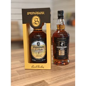 Springbank Local Barley 2025 - 8 years 58,1 % alc. + Campbeltown Loch 46 % alc.