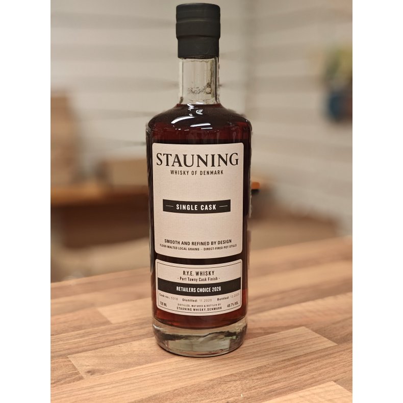 Stauning Retailers Choice 2026 R.Y.E. Whisky Tawny Port Cask Finish 48,7%