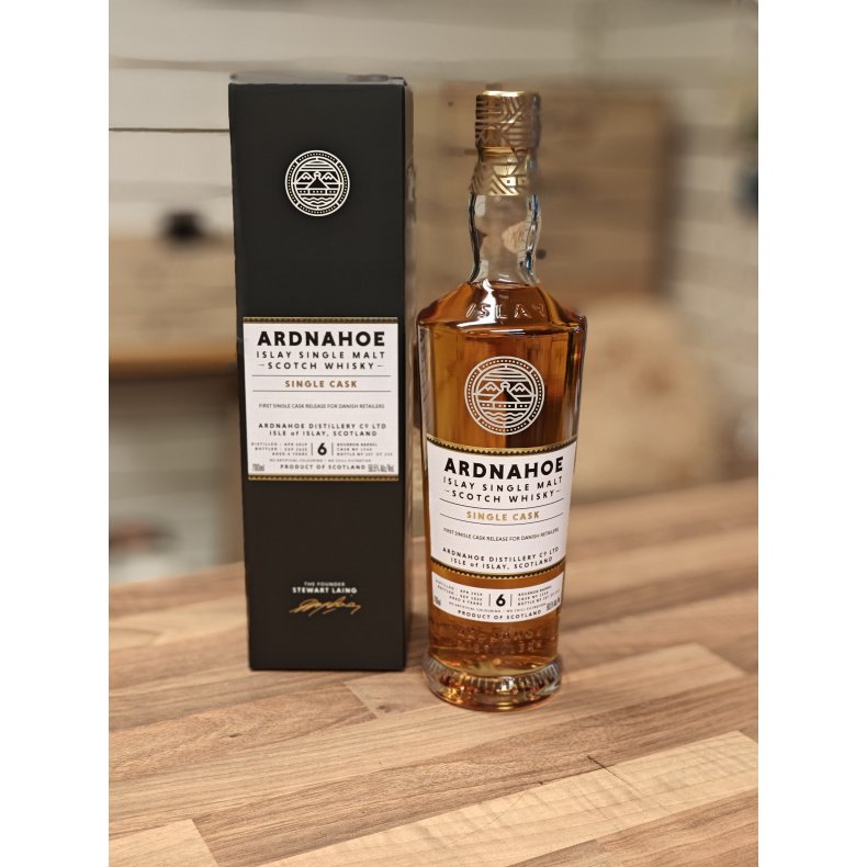 Ardnahoe Single Cask 59,5 % 1. release for Danish Retailers 2019-2025