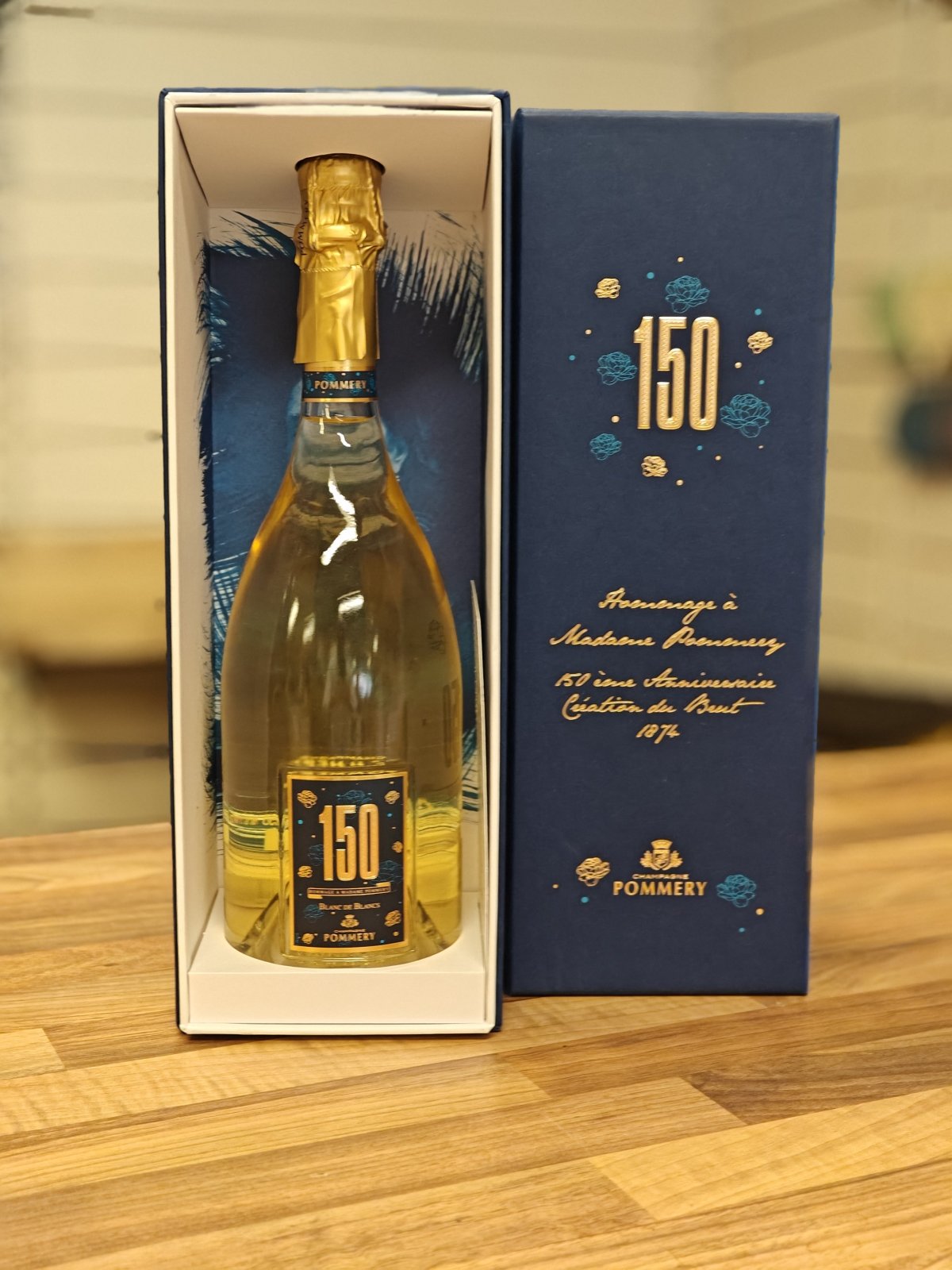 Pommery Cuvée 150 års Jubilæum - Blanc de Blanc i Gaveæske