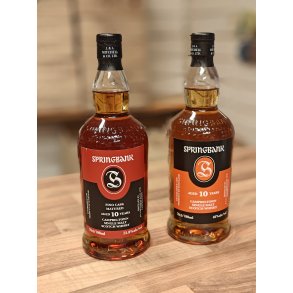 1 st Springbank 10 rs 55 % Fino Sherry October 2025 + Springbank 10 rs 46 %
